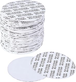NICENEEDED 200 Pcs 1.7 Inch Foam Lid Liner, Pressure Sensitive Seal Gasket Resistant Tamper Cap Liners, Leakproof Adhesive Lid Seal for Plastic Glass Jar Bottle Cap