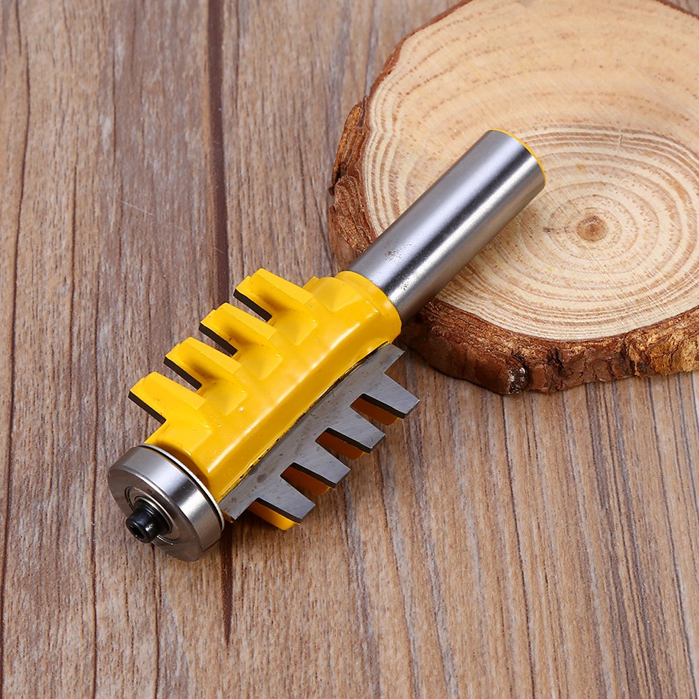 Yosoo 1/2'' Hank Rail & Stile Dedo Pegamento Router bit Conjunto Herramientas Cono Tenon Carpintería cortadora