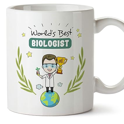 MUGFFINS Biologist Mug - World's Best Biologist - Funny Biology Gift/Present - Tea/Coffee Ceramic Cup 11oz