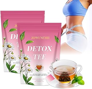 56 Tage Detox Tee zum Abnehmen - Fatburner Tee, mit Grüntee, Oolong & Löwenzahn - Natürliche Kräutermischung，Sanfte Entgiftung Und Reinigung,Fettverbrennung - Vegan & Stoffwechs