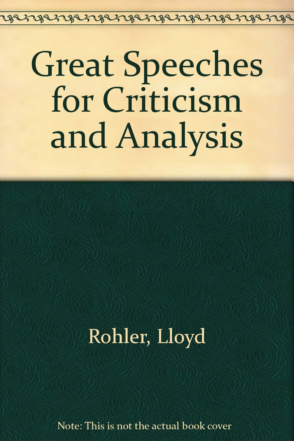 Great Speeches for Criticism and Analysis