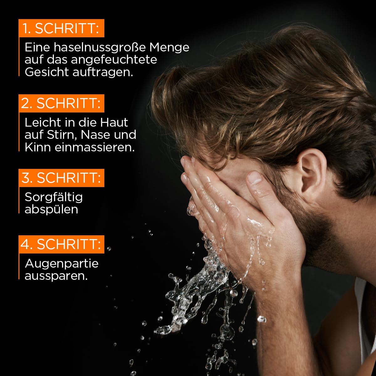 L'Oréal Men Expert XXL oczyszczanie twarzy przeciwko zmęczonej skórze dla mężczyzn, odświeżający żel do mycia przeciwko zanieczyszczeniom, męski środek do czyszczenia twarzy z guaraną i witaminą C,