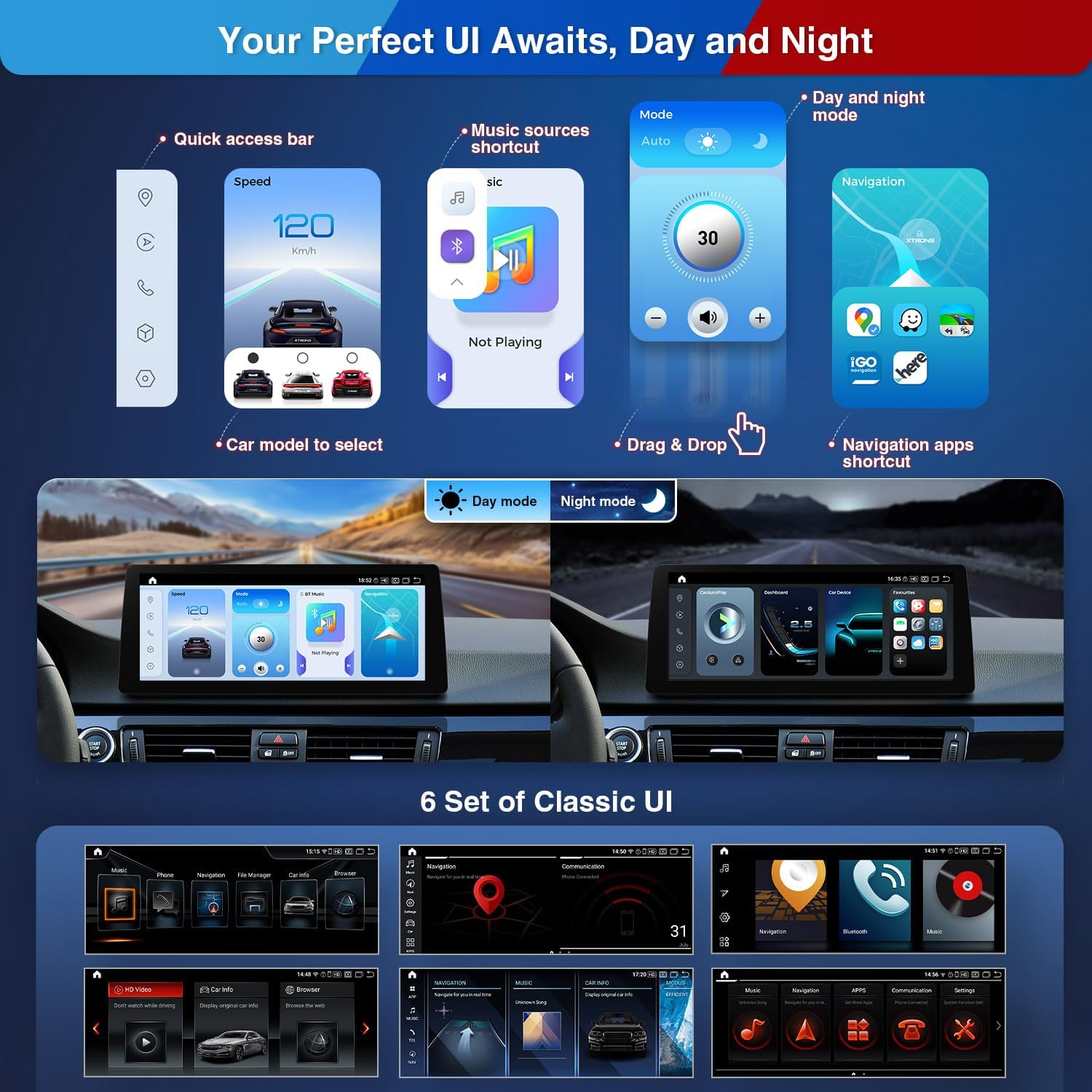 Day and Night Mode UI and Six Classic UI Sets