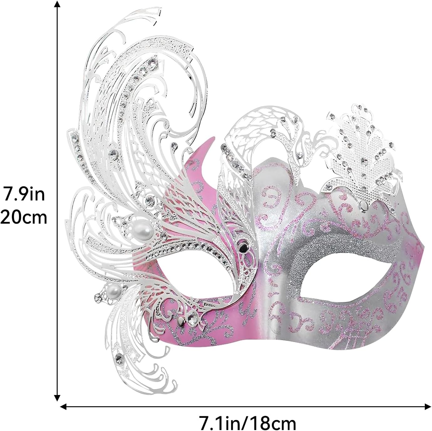 Coddsmz Mysterious Venetian Butterfly Lady Masquerade Halloween Party Mask Evening Prom Ball Mask Bar Costumes Accessory
