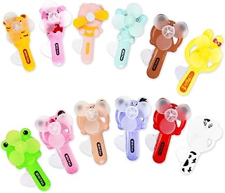 Vileafy 12 Cool Party Favors for Kids 8-12 Years Old -Cute Handheld Toy Fans, Novelty Toys Manual Press Cooling Fans for Boys and Girls Outdoor