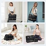 VNINE Travel Duffel Bags for Women Weekender Bags with Shoe Compartment Carry on Overnight Bag with Toiletry Bag Gym Bag with Wet Pocket Personal Item Travel Bag for Labor Delivery