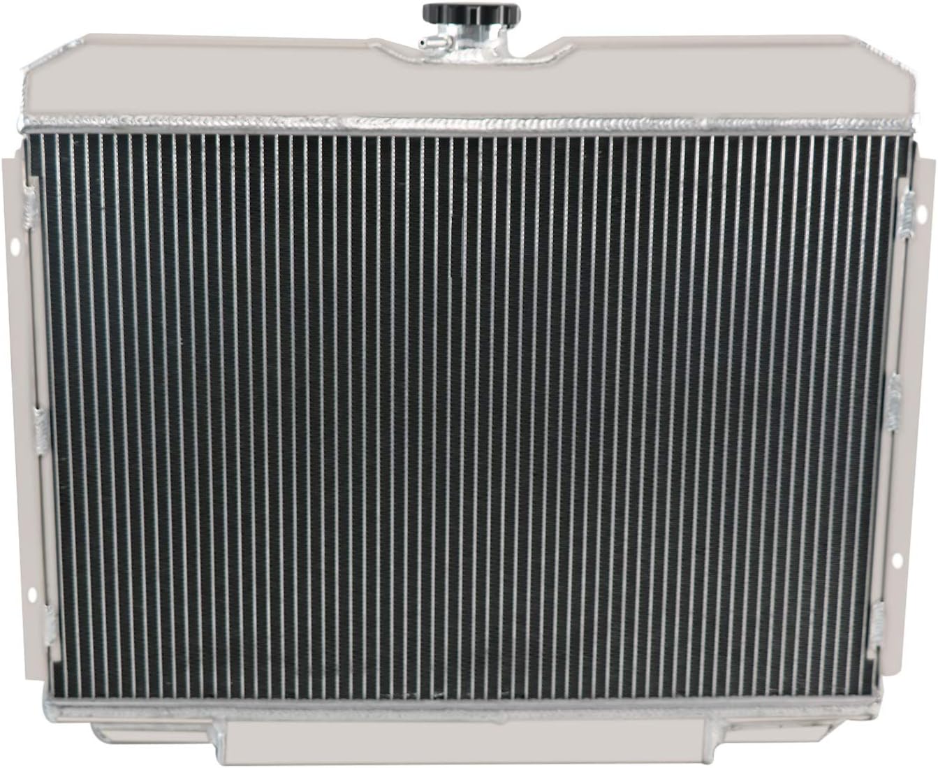 CU338 Aluminum Radiator Fan For 1967-1970 68 69 ford Mustang Mercury Cougar Base XR-7 V8, 3 Row Core Cooling Radiators with Electric Fan Shroud Thermostat Kit