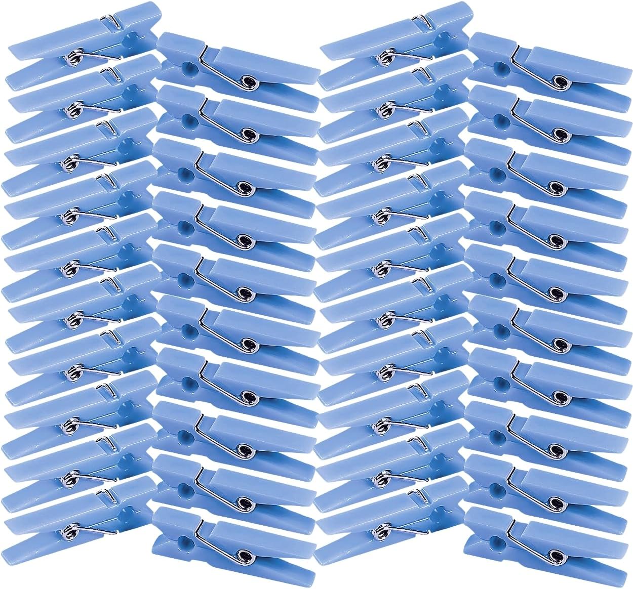 Blue Mini Clothes Pins (Bulk Set of 48) Gender Reveal, Baby Shower and Party Favors
