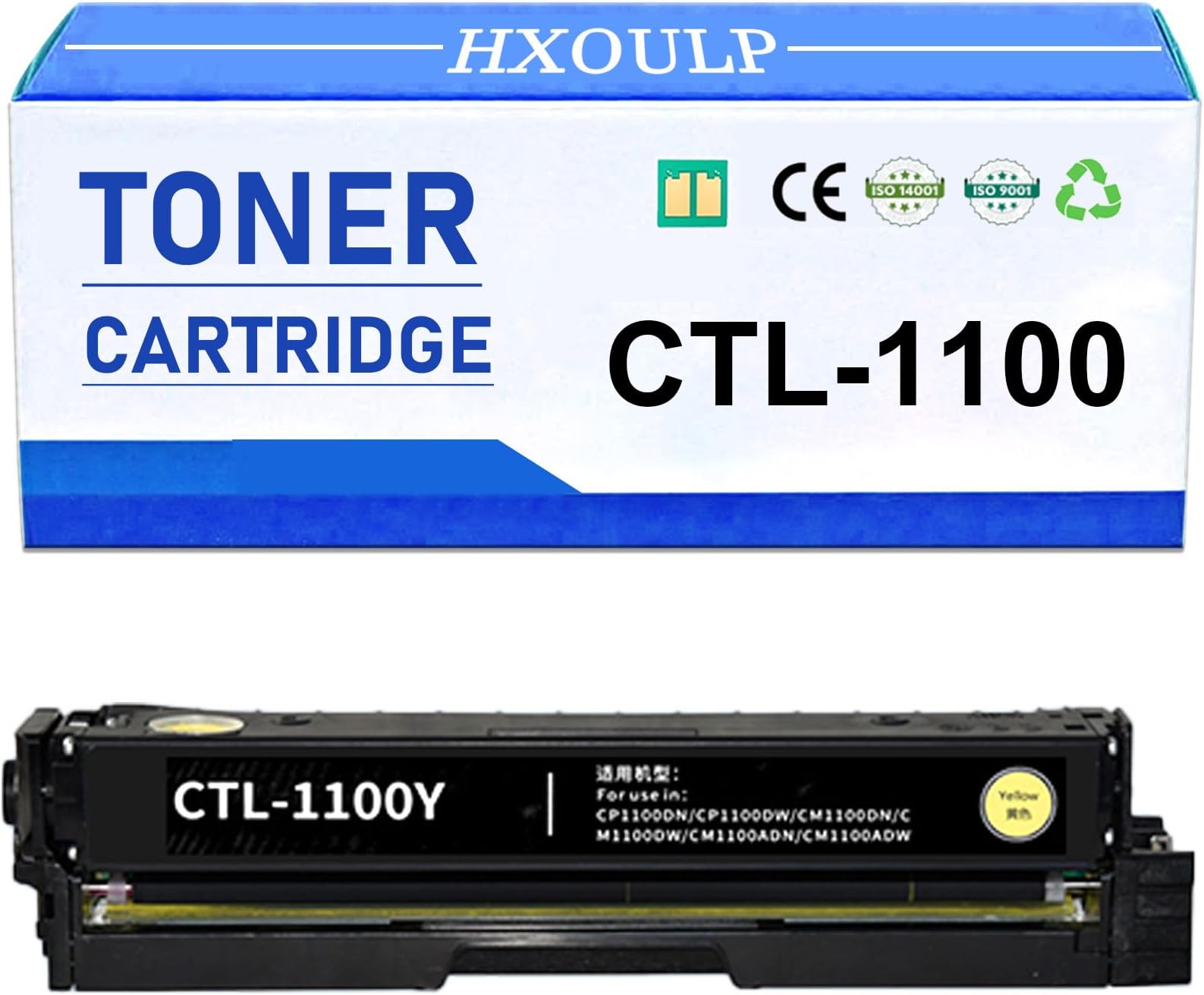 CTL-1100 BK/C/M/Y Toner Cartridge Replacement Compatible for Pantum CP1100 CP1100DN CP1100DW CM1100DN CM1100DW CM1100ADN CM1100ADW Printer CTL1100 Standard-Yield Yellow