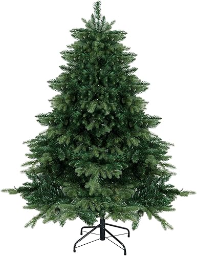 Miniatura 73 de Naomi Home Árbol de Navidad nórdico de 7.5 pies con luces, árbol de Navidad realista y encantador preiluminado con 1266 puntas de rama, 700 luces