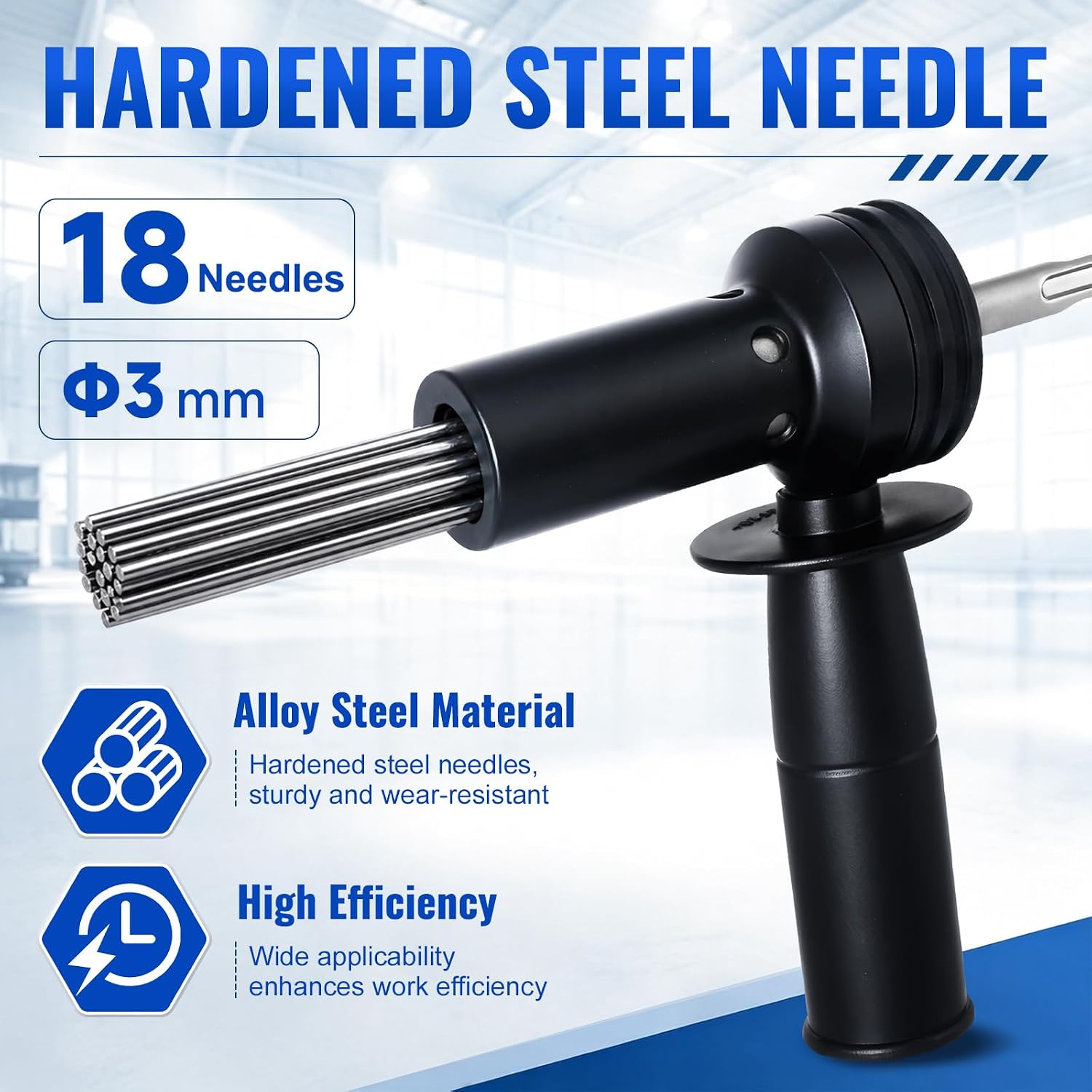 Electric Needle Scaler SDS Plus Attachment for Rotary Hammer Drill