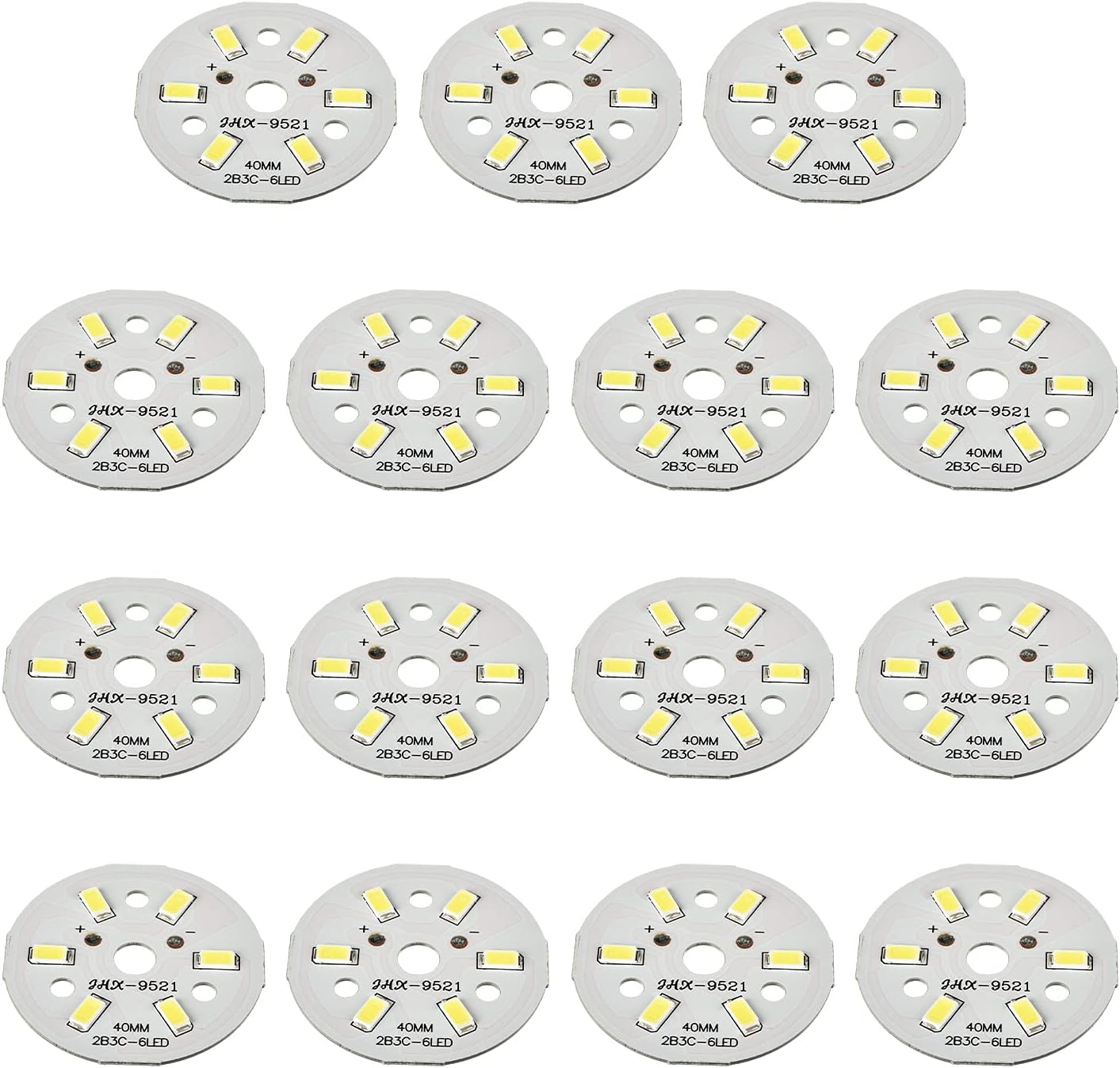 LED Chip Bulb High Power Floodlight Lamp Aluminium Board 3W 300mA Super Bright Light Source High Power Lamp 5730 Chip for Replacing The Light Source 15 PCS