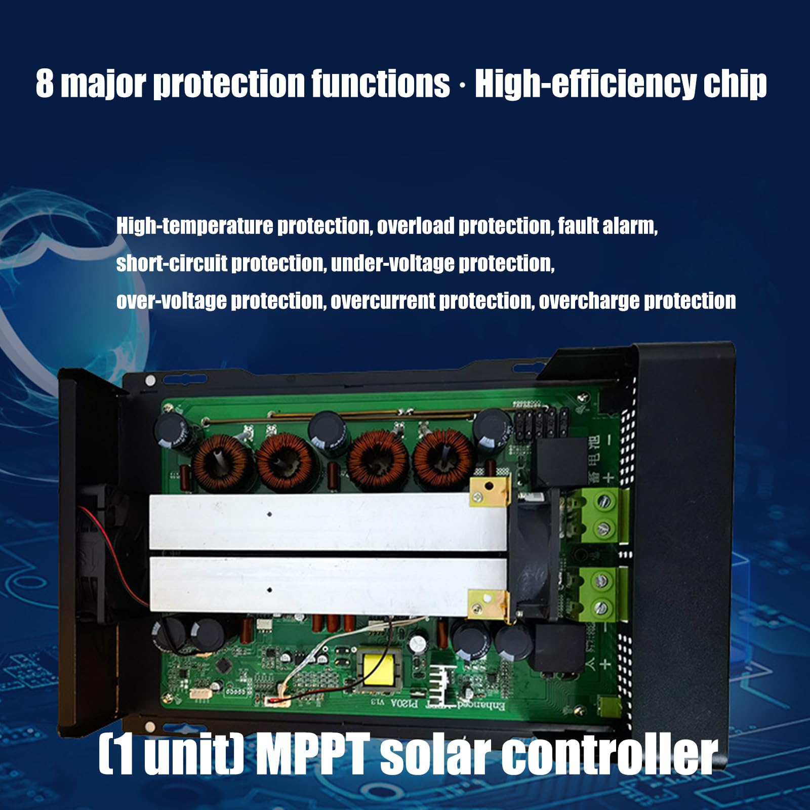 Controladores solares MPPT avanzados de alta eficiencia, detección eléctrica automática, controladores solares MPPT para batería