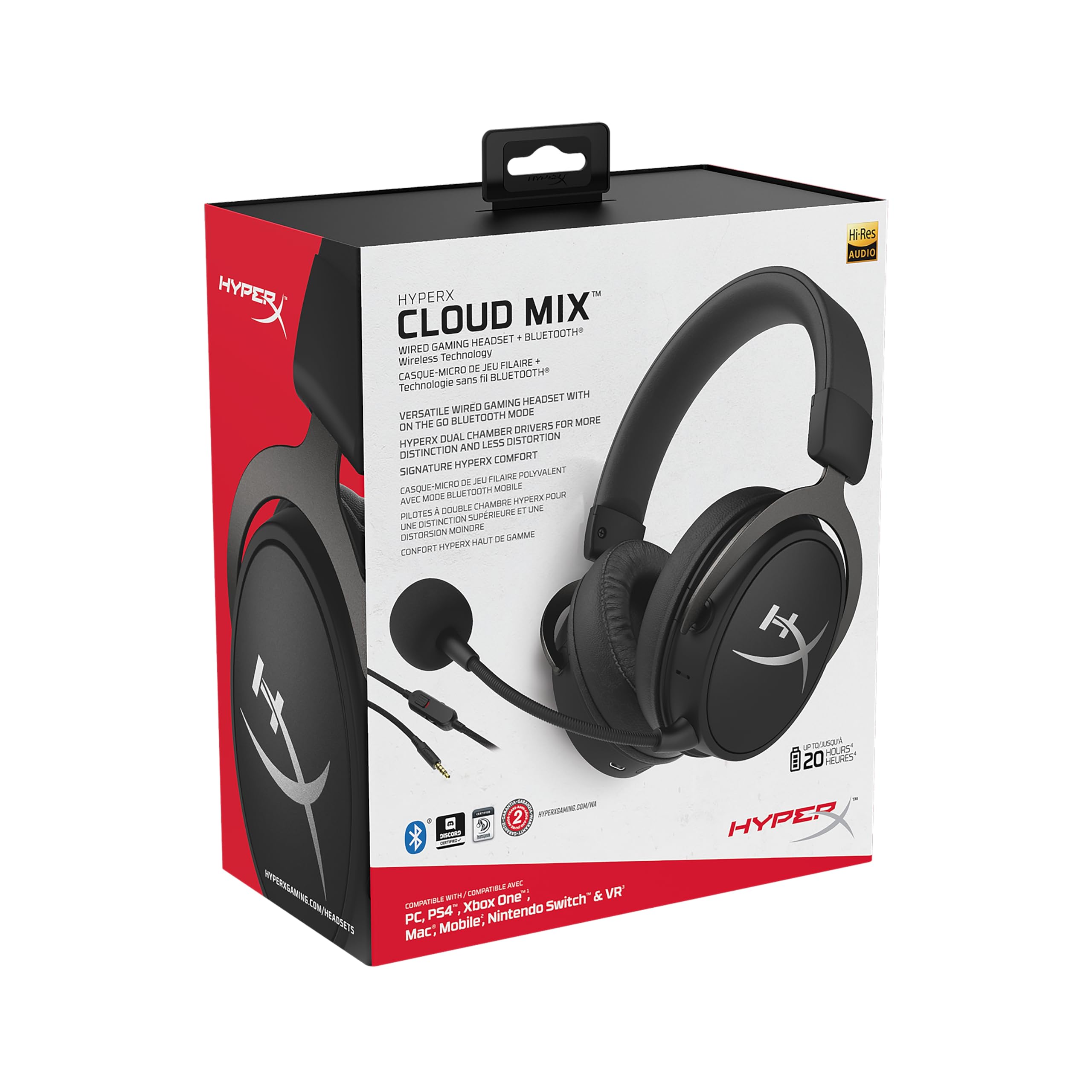 HyperX Cloud MIX Casque de jeu filaire + Bluetooth