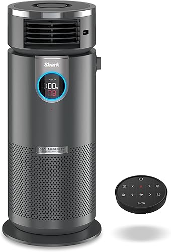 Shark HC452 - Purificador de aire 3 en 1, calentador y ventilador con NanoSeal HEPA, coeficiente intelectual de limpieza, bloqueo de olor, para 500