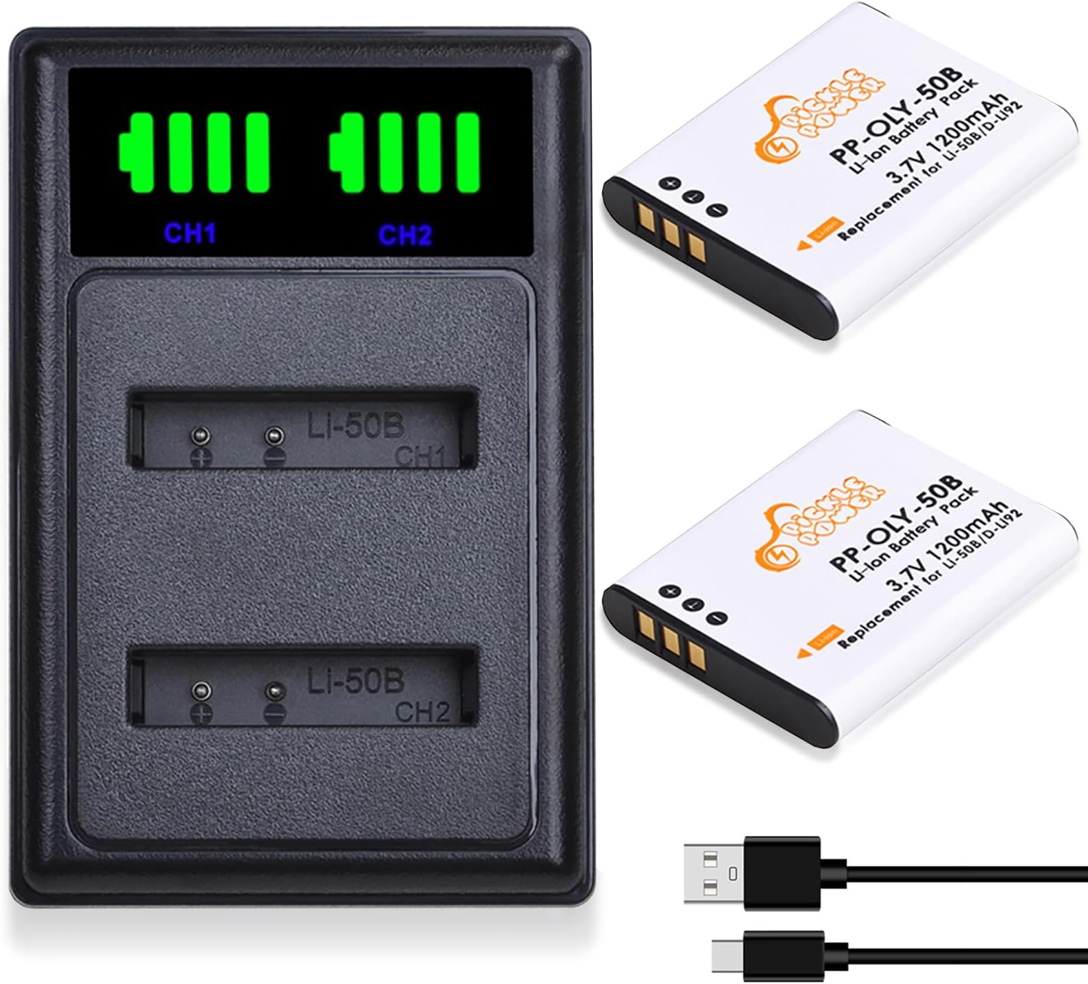 DSTE Confezione Da 2 Batterie E Caricabatterie Micro USB - Foto 4