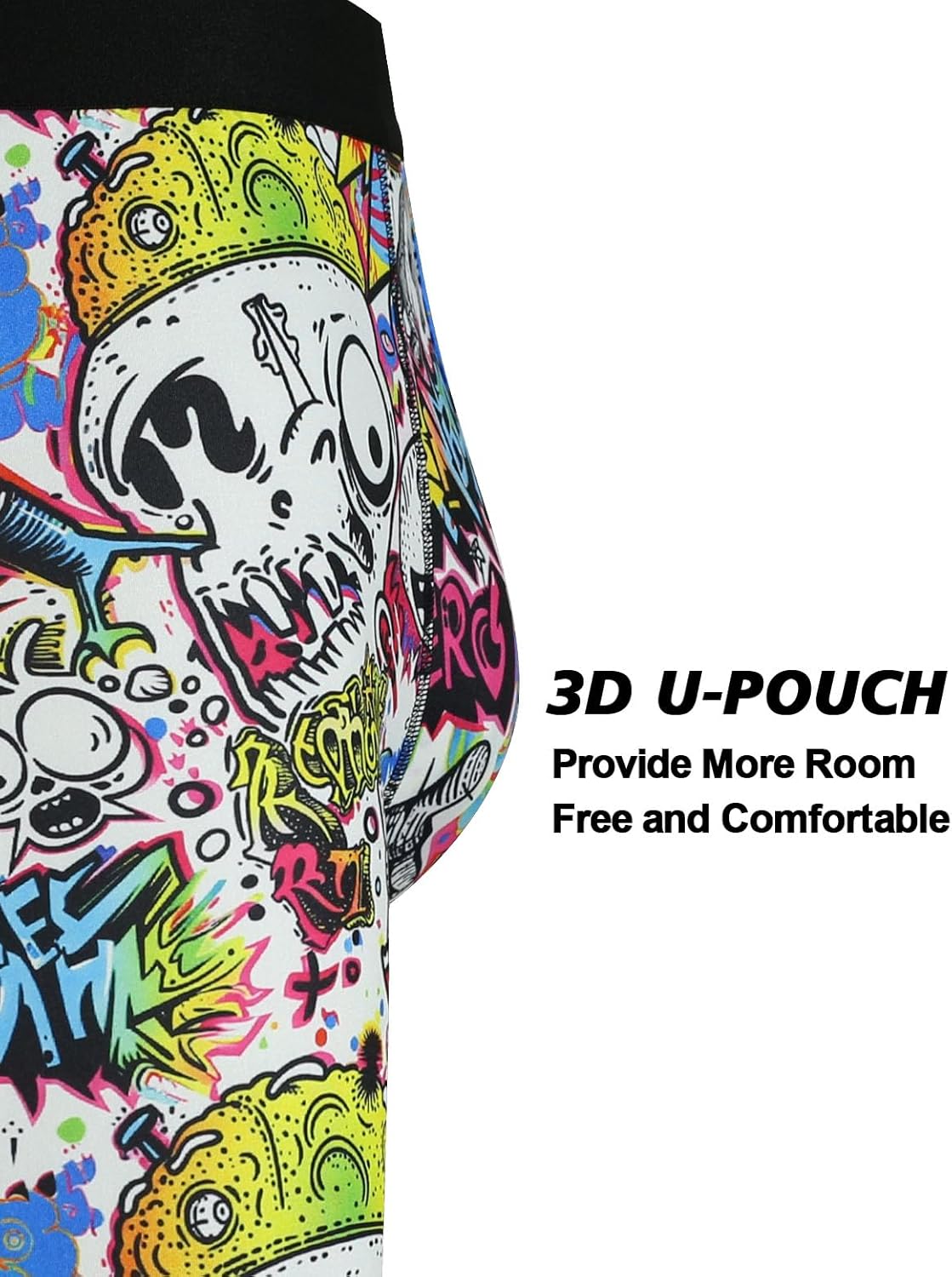 Mens Boxer Briefs for Men Funny Novelty Boxer Brief Boys Underwear Stretch Sport Trunks Underwear Random Pack - Image 3