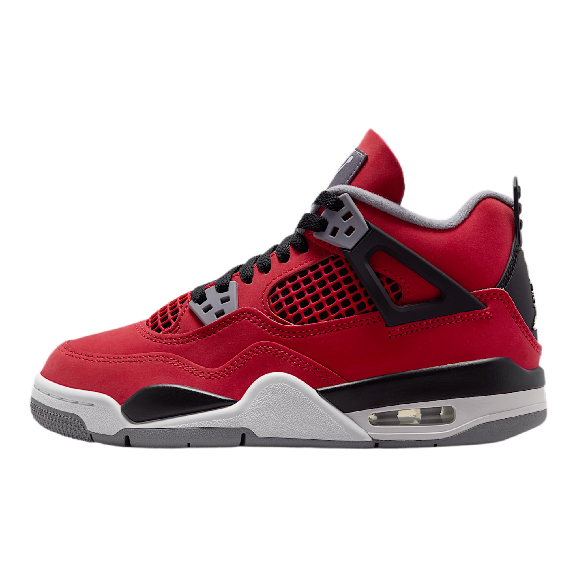Air Jordan 4 "Toro Big Kids' Shoes (Fire Red/Black/Cement Grey/White) Size 6.5
