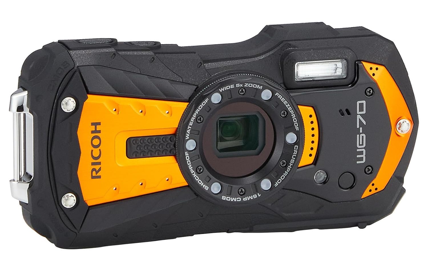 新品　PENTAX　リコー WG-70（オレンジ）　コンパクトデジタルカメラ Amazon | RICOH WG-70 オレンジ リコー本格防水デジタルカメラ