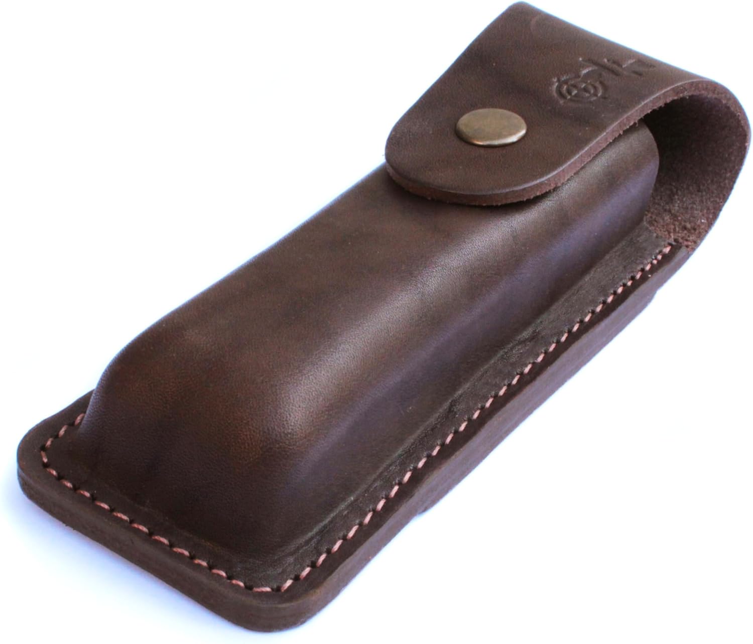 Leather Knife Sheath For Folding Knife Holster For Pocket Knife With Belt Loop, Huntsman Knife Pouch Multitools Holder, Multitool Sheath With Snap Closure