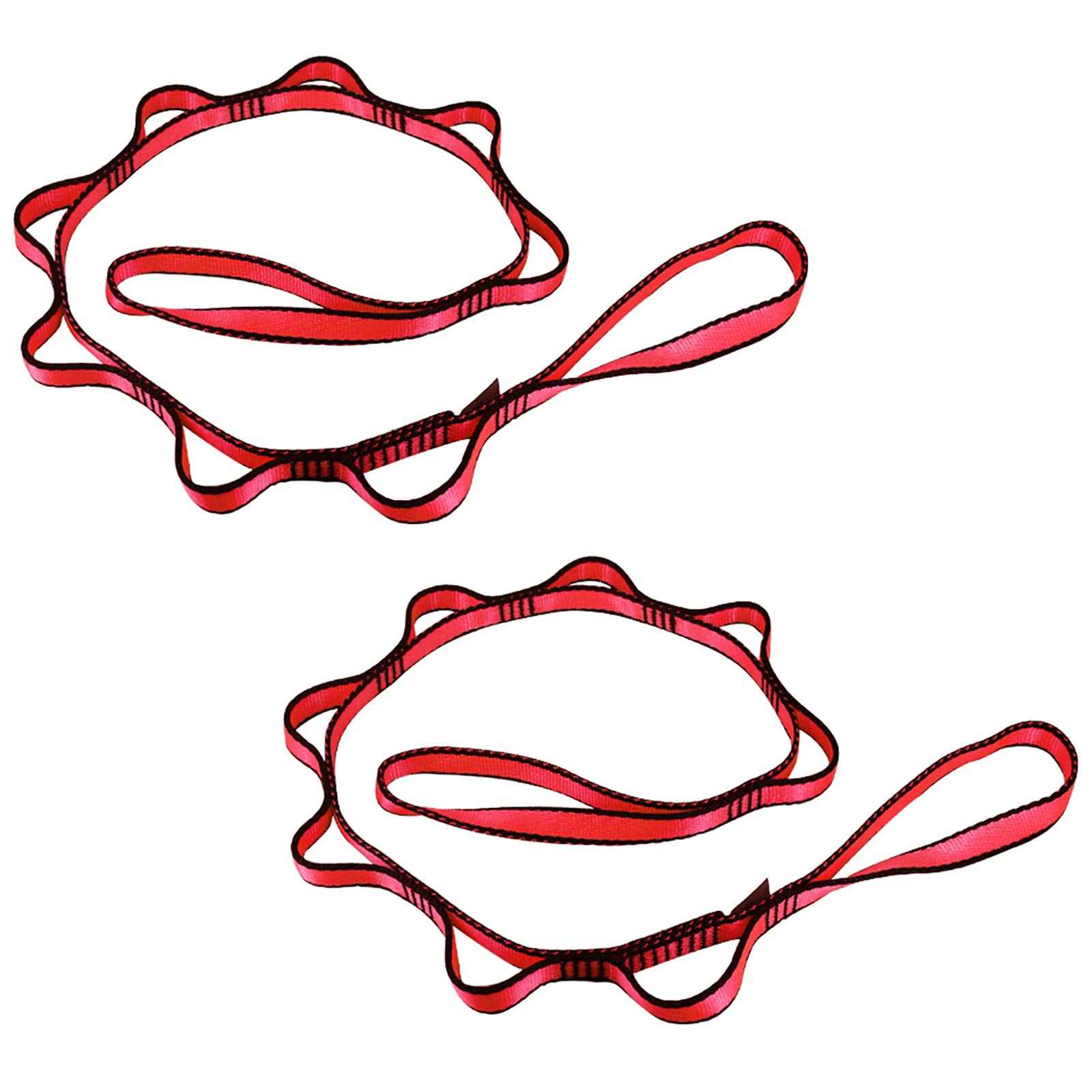 KIKIGOAL Lot de 2 sangles d'escalade robustes en nylon réglables pour yoga, pilates
