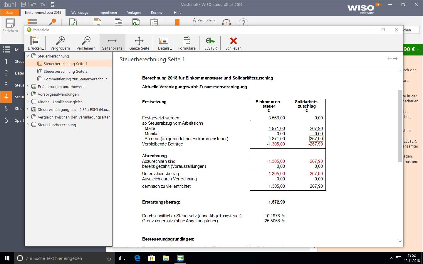 WISO steuer:Start 2019 (für Steuerjahr 2018 / Aktivierungscode per Email)