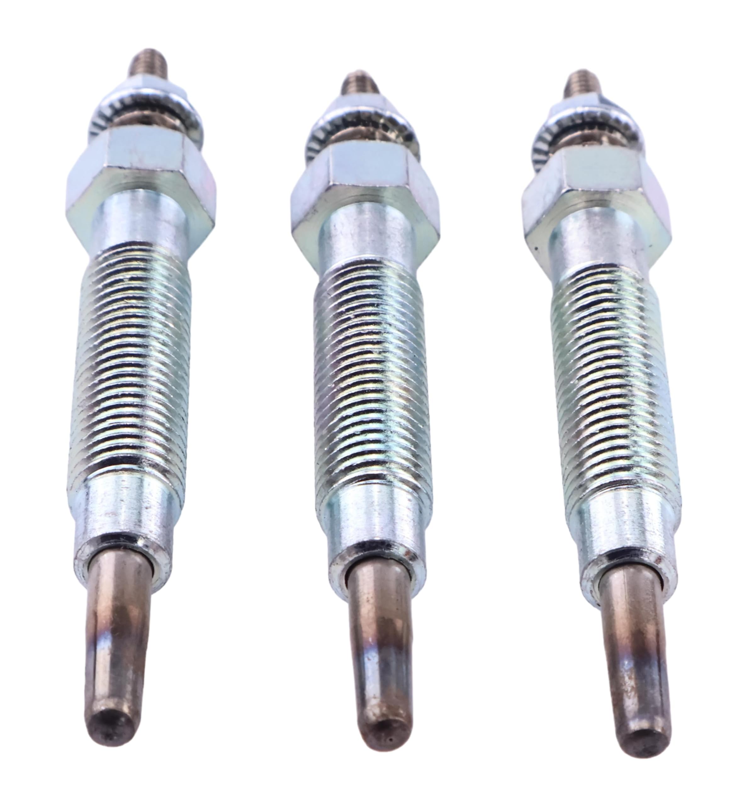 YLQASOON 3 Pcs Glow Plugs E6303-65511 E6301-65512 Compatible with Kioti CK25 CK2510 CK2610 CK2620 CK27 CK30 CK35 DK35 DK40 DK45 DK50 DK551 DS3510