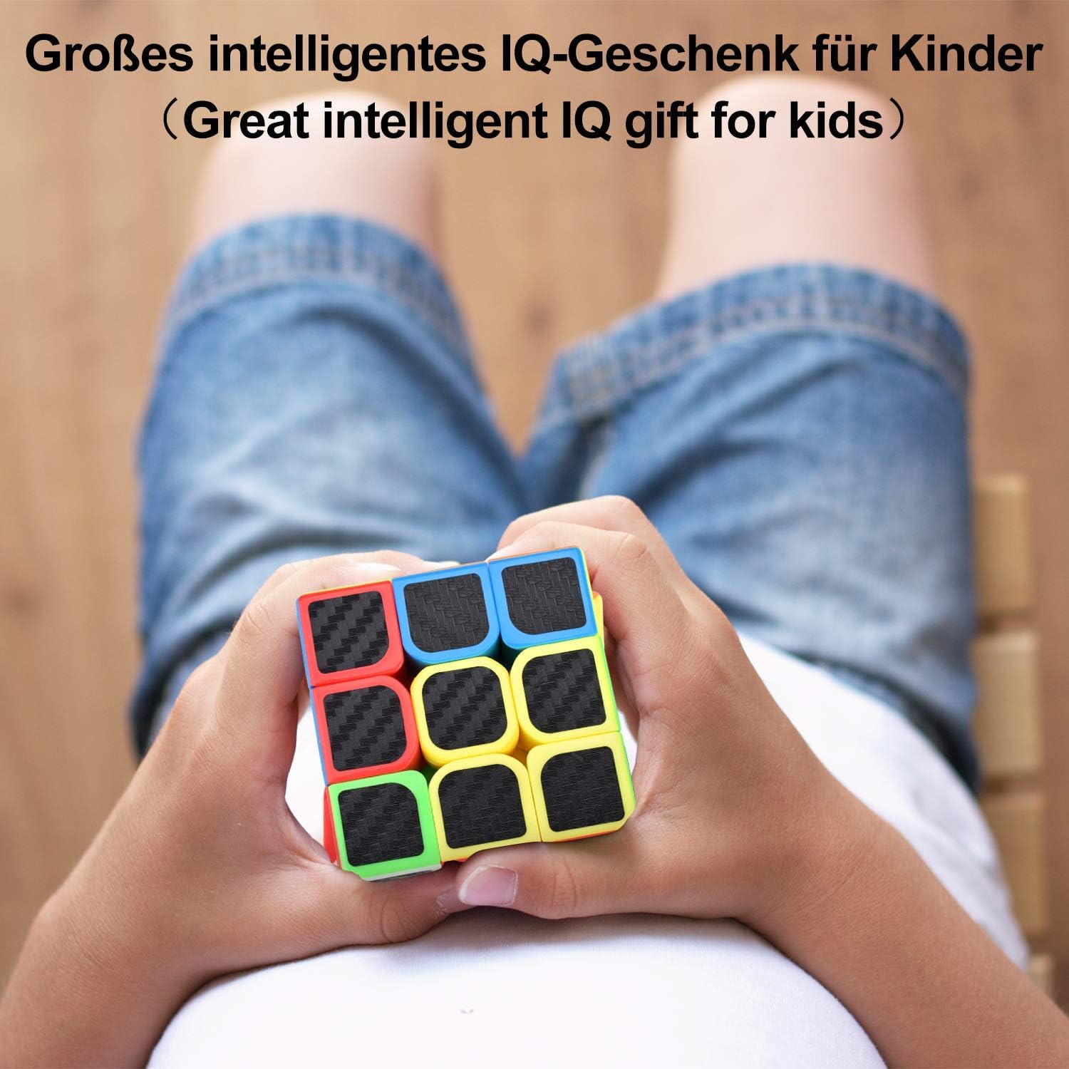 DealKits Cubo magico, Speedcube 3x3 Cubo magico originale Speed Magic Cube Riduttore di pressione Intelligenza IQ Esercizi combinati per principianti Bambini Adolescenti, Anti-Stress
