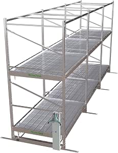 Amazon.com : Grow Rolling Rack 3 Tier 3 Layers 5ft by 87ft Stainless ...