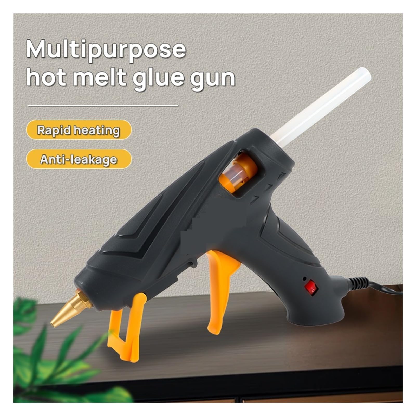 Pistolet do klejenia na gorąco, Pistolet do kleju silikonowego na gorąco 20/80 W z patyczkami 7/11 mm, miniaturowy pistolet przemysłowy, użytku domowego, majsterkowania na naprawy domowe(20w)