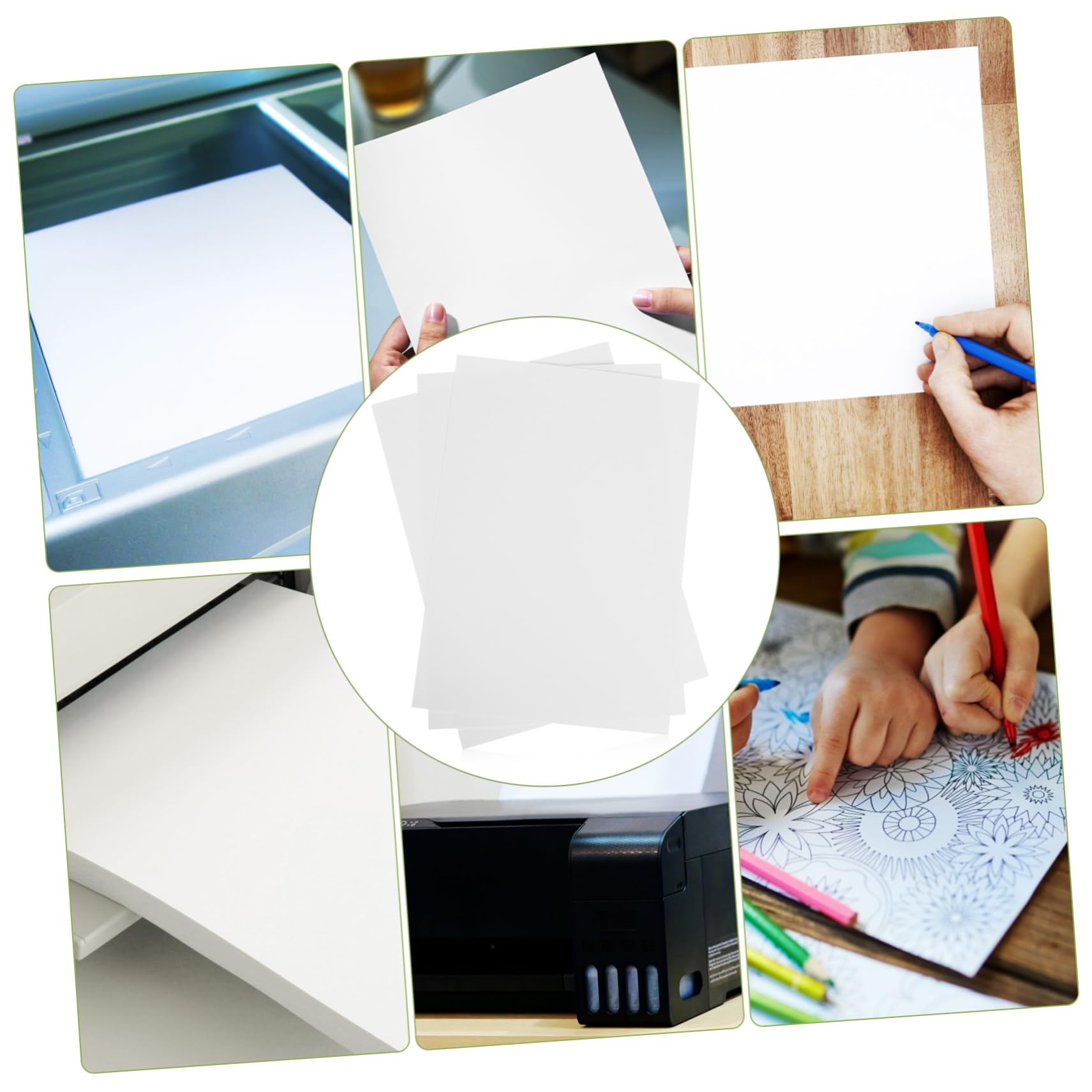 100 Arkuszy Papieru Do Drukarki A4 Czysty Papier Do Drukowania Do Drukarki Komputerowej Szeroka Zgodność Opakowanie Zbiorcze