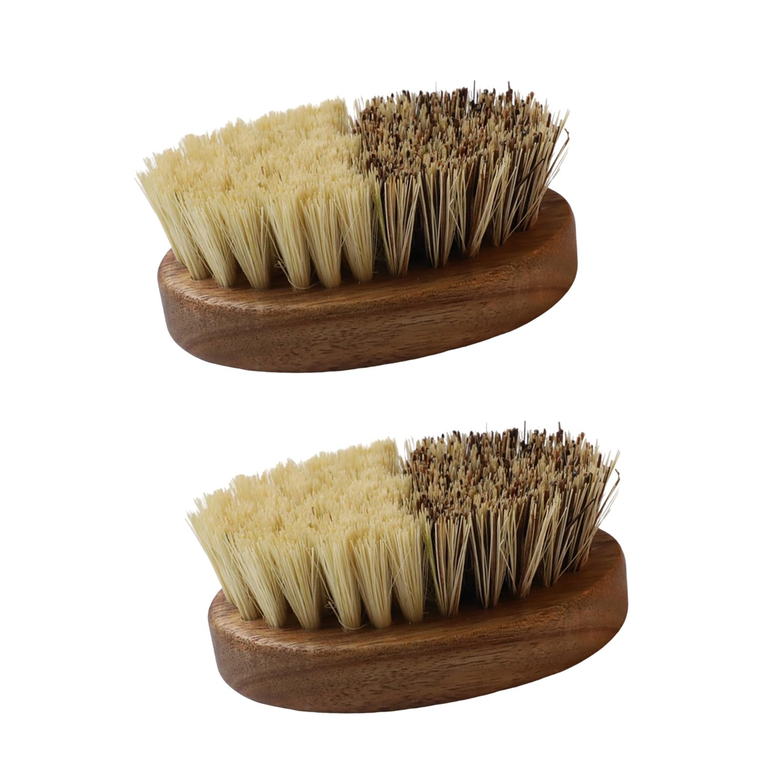 APGLSXY Premium Wooden Fruit Cleaning Tool with Sisal Bristles for Safe and Thorough Washing Handcrafted Oval Kitchen Scrubber Kitchen Produce Cleaning Brush