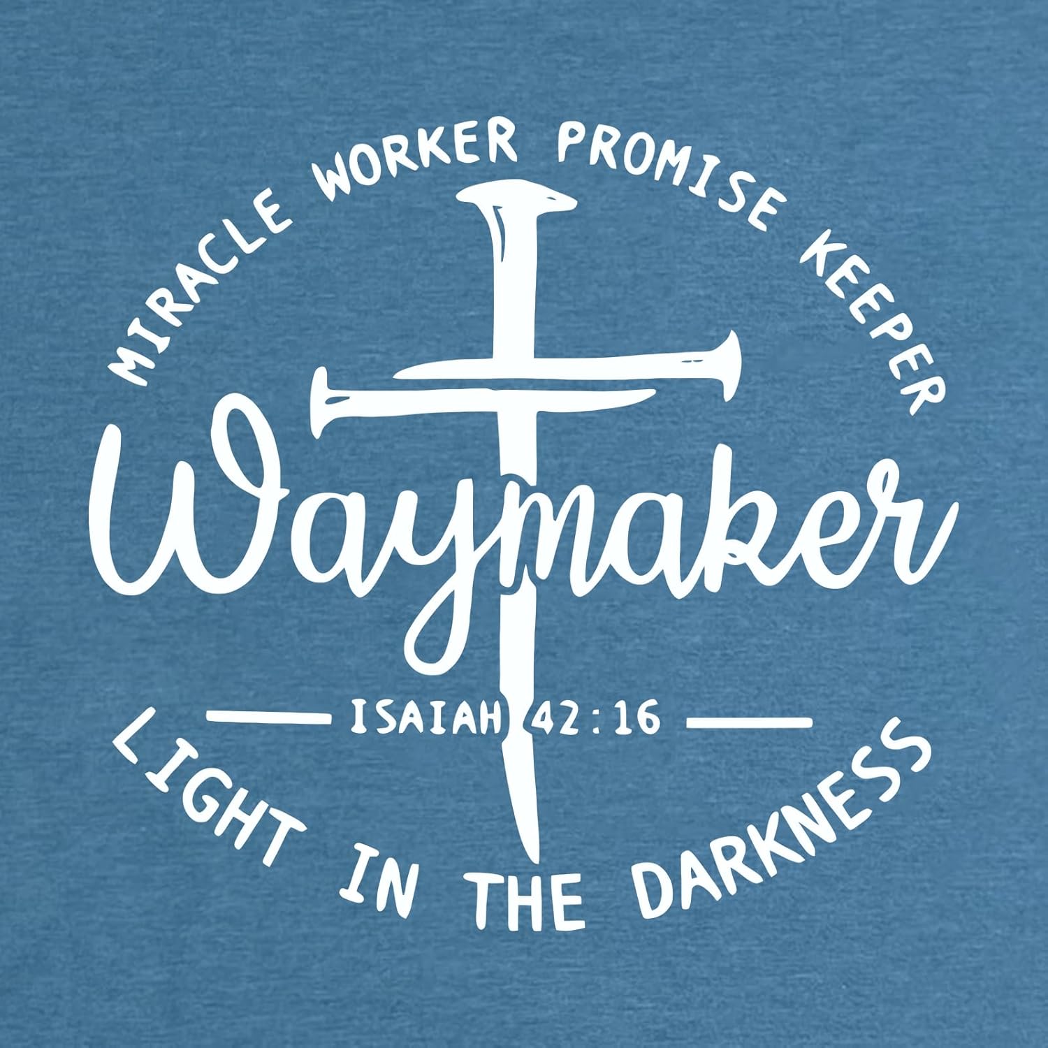 YITAN Women Waymaker Graphic T Shirts Cute Summer Casual Tee Tops - Image 3