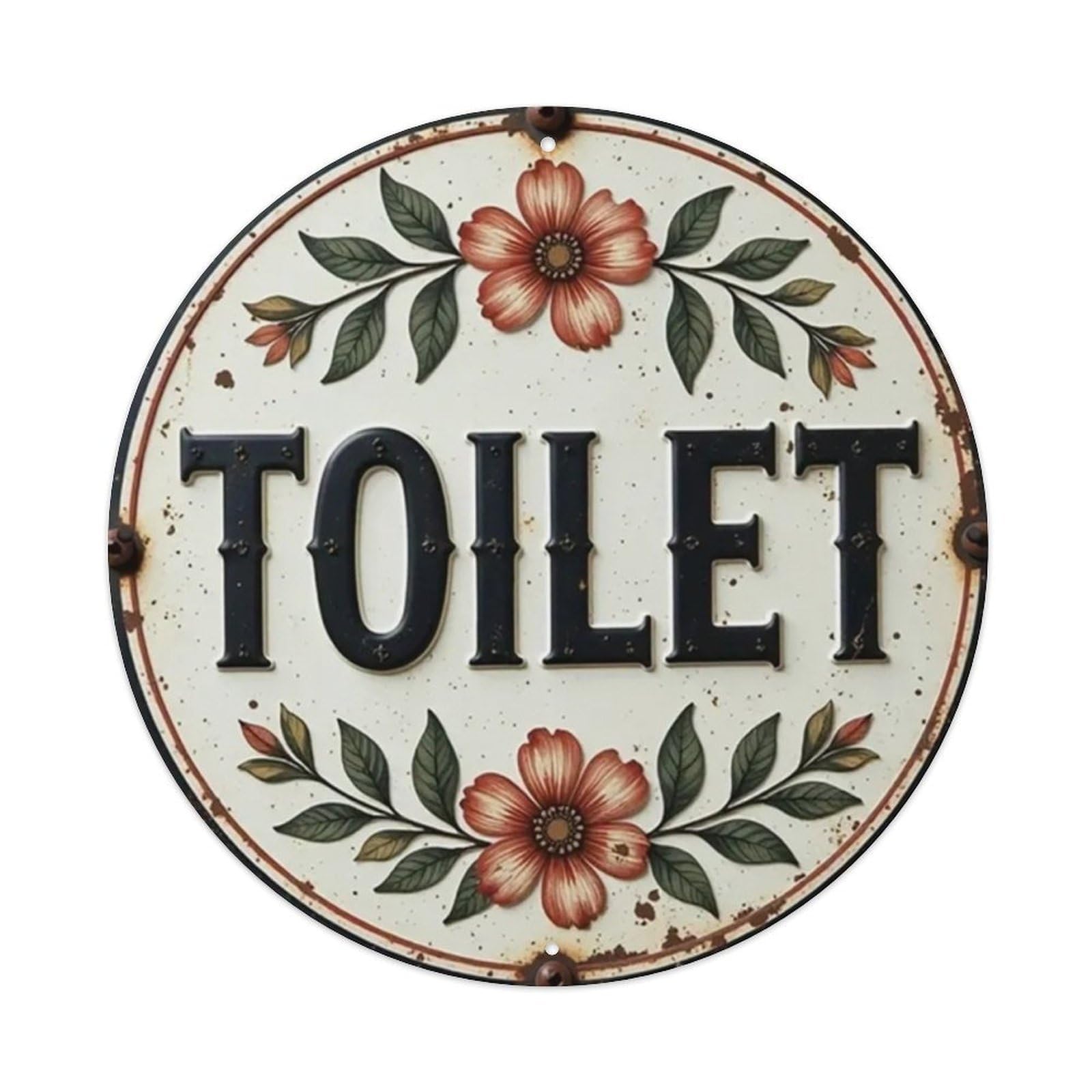 Igtefte Vintage Toilet- Tin Sign Style Home Bar Garden Wall Plaque Decor Metal Poster 8X8 Inch