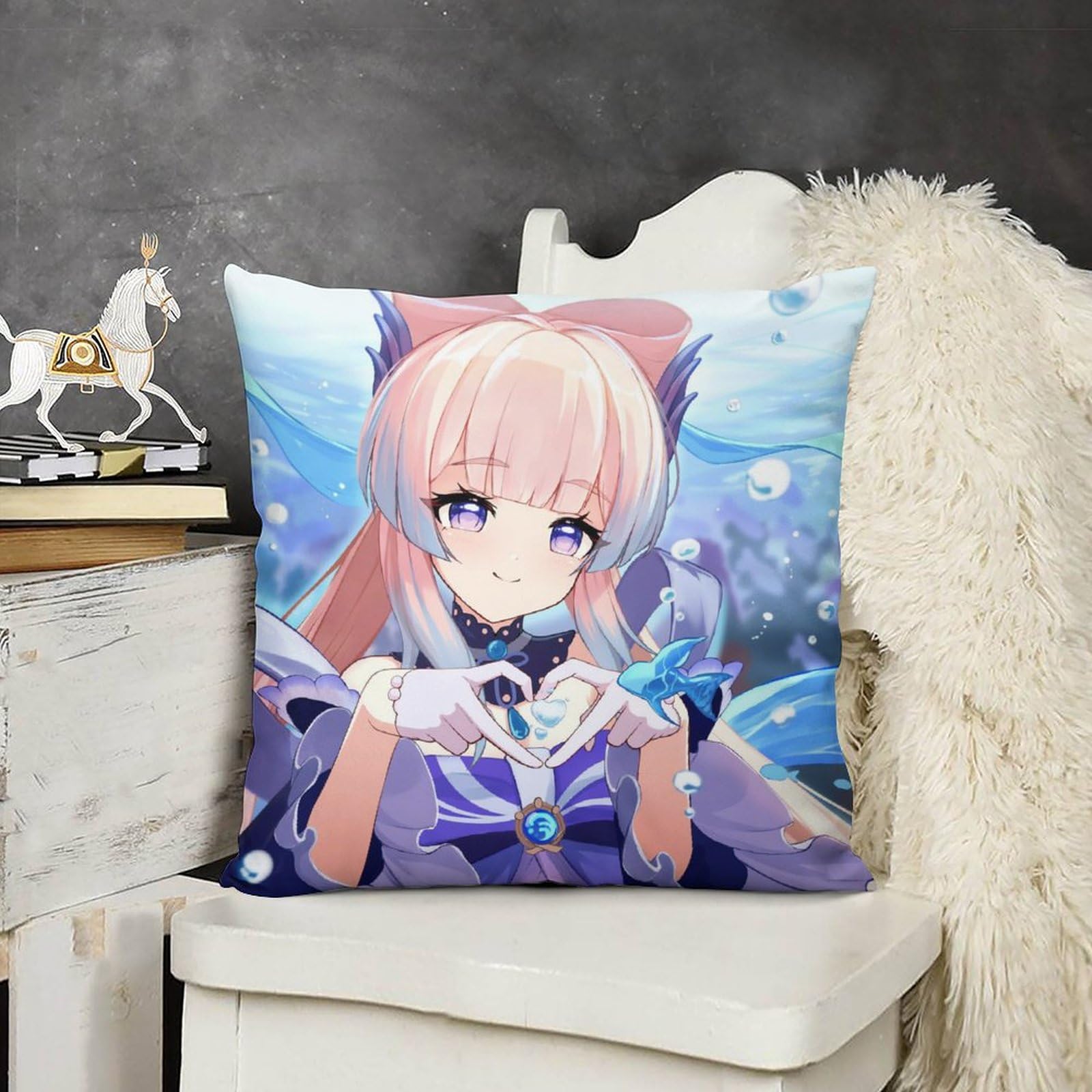 Amazon.co.jp: クッションカバー 原神-心海の愛抱き枕カバー 可愛い