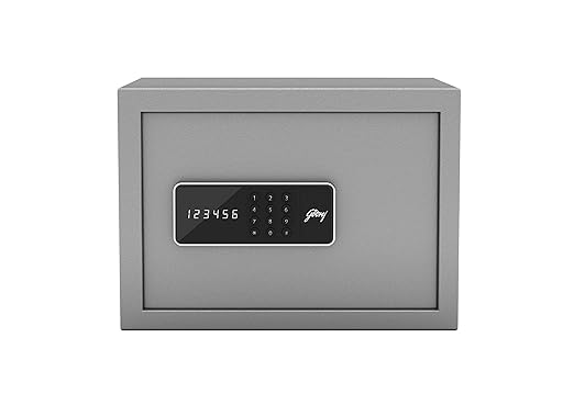 Godrej Security Solutions Forte Pro 15 Litres Digital Electronic Safe Locker for Home & Office with Motorized Locking Mechanism (Light Grey) at Rs. 8579
