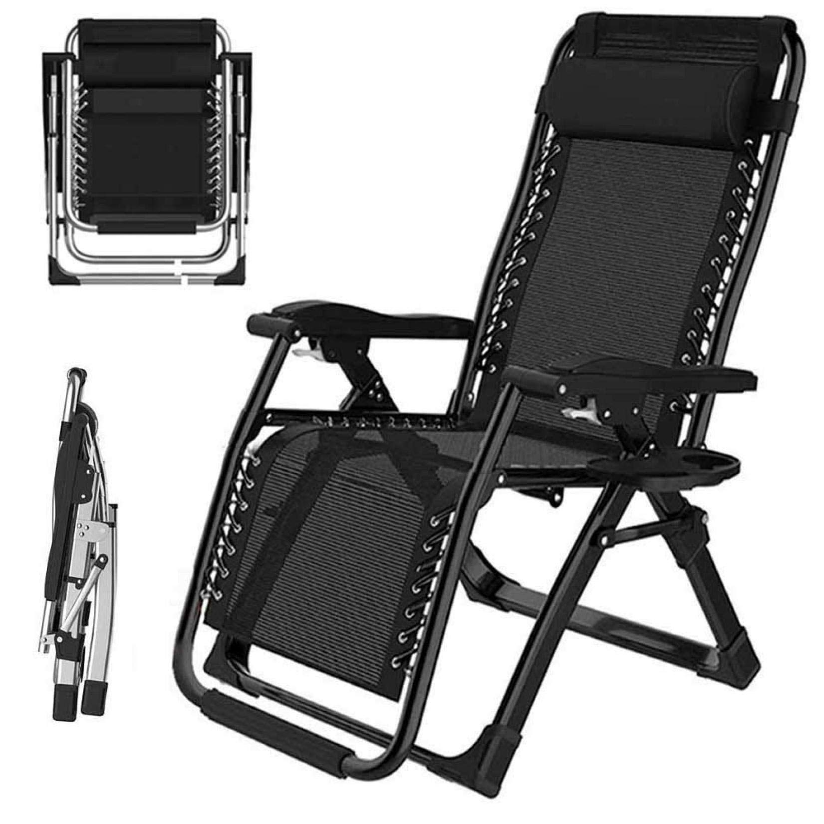 Bain de soleil haut de gamme transat inclinable en coton amovible patio