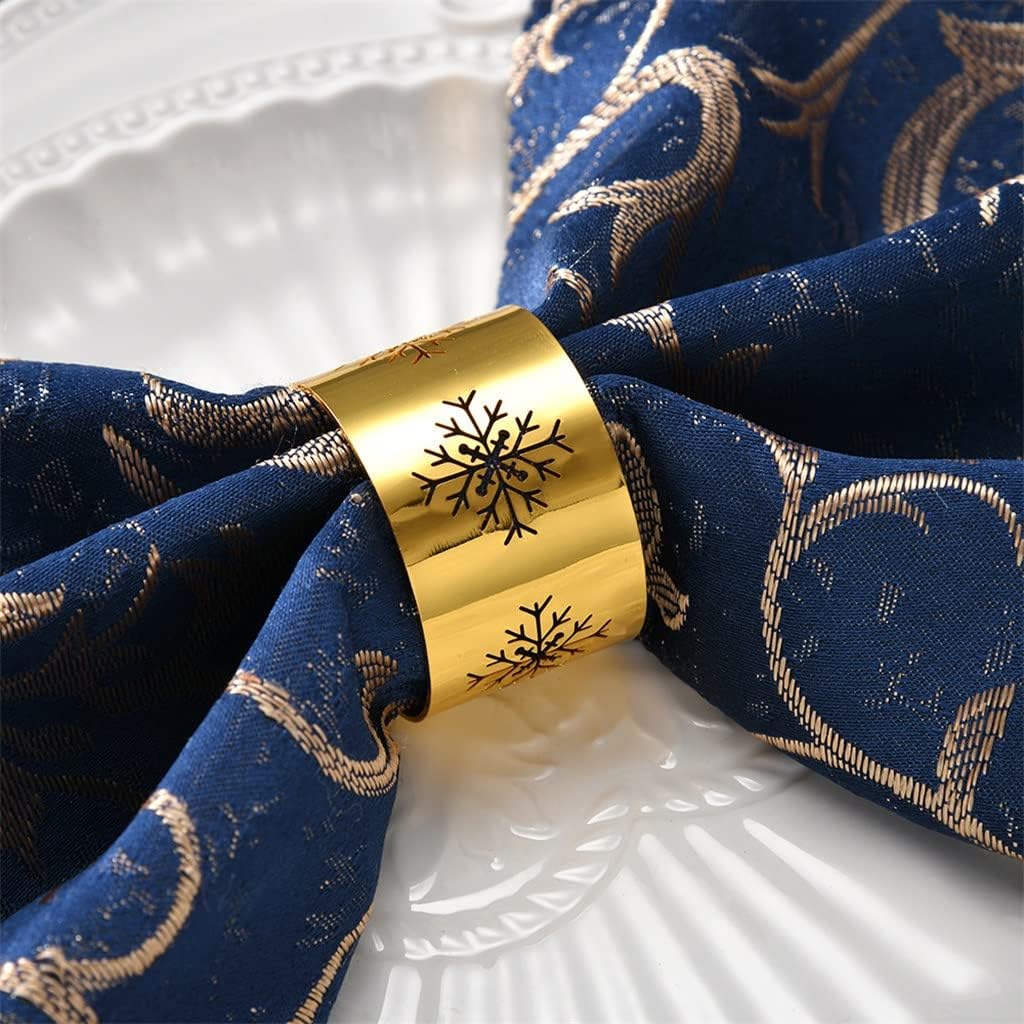 12pcs Beaded Napkin Cloth Tissue Buckle Rings