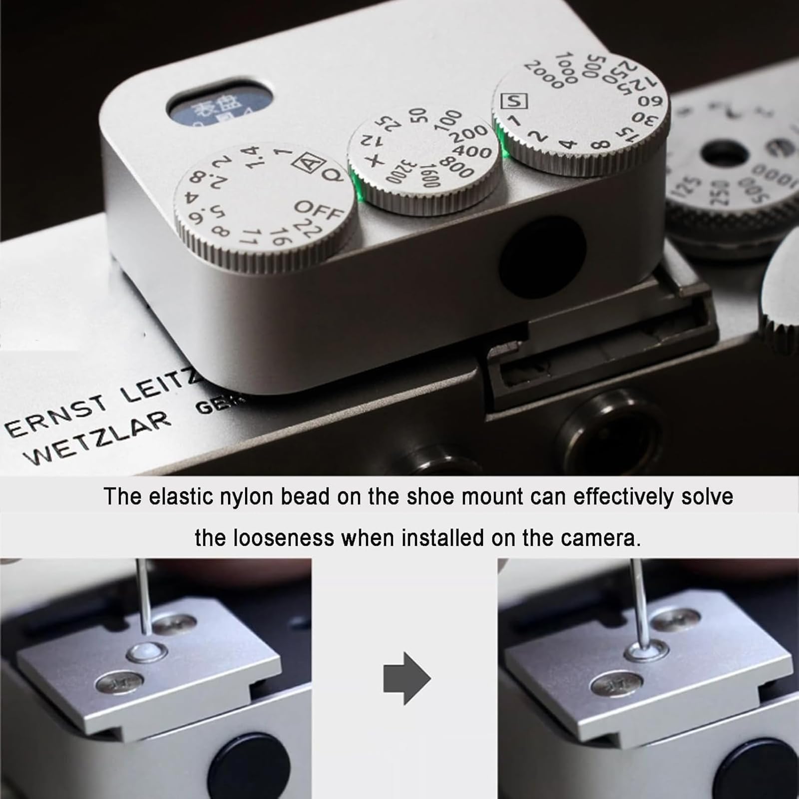 Esposimetro per Fotocamera, misuratore di Esposizione per Fotocamere a Pellicola, indicatore di Esposizione retrò a 3 quadranti, Alta precisione, modalità di misurazione Multiple (White)