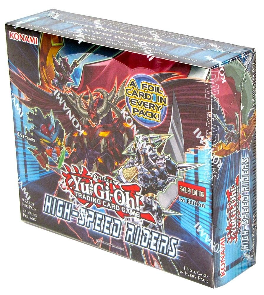 Amazon.com: YU-GI-OH! Yugioh High Speed Riders 1st Edition TCG English Booster  Box! 24 Packs of 9 Cards, 1 FOIL Holo Card PER Pack!! : Toys & Games