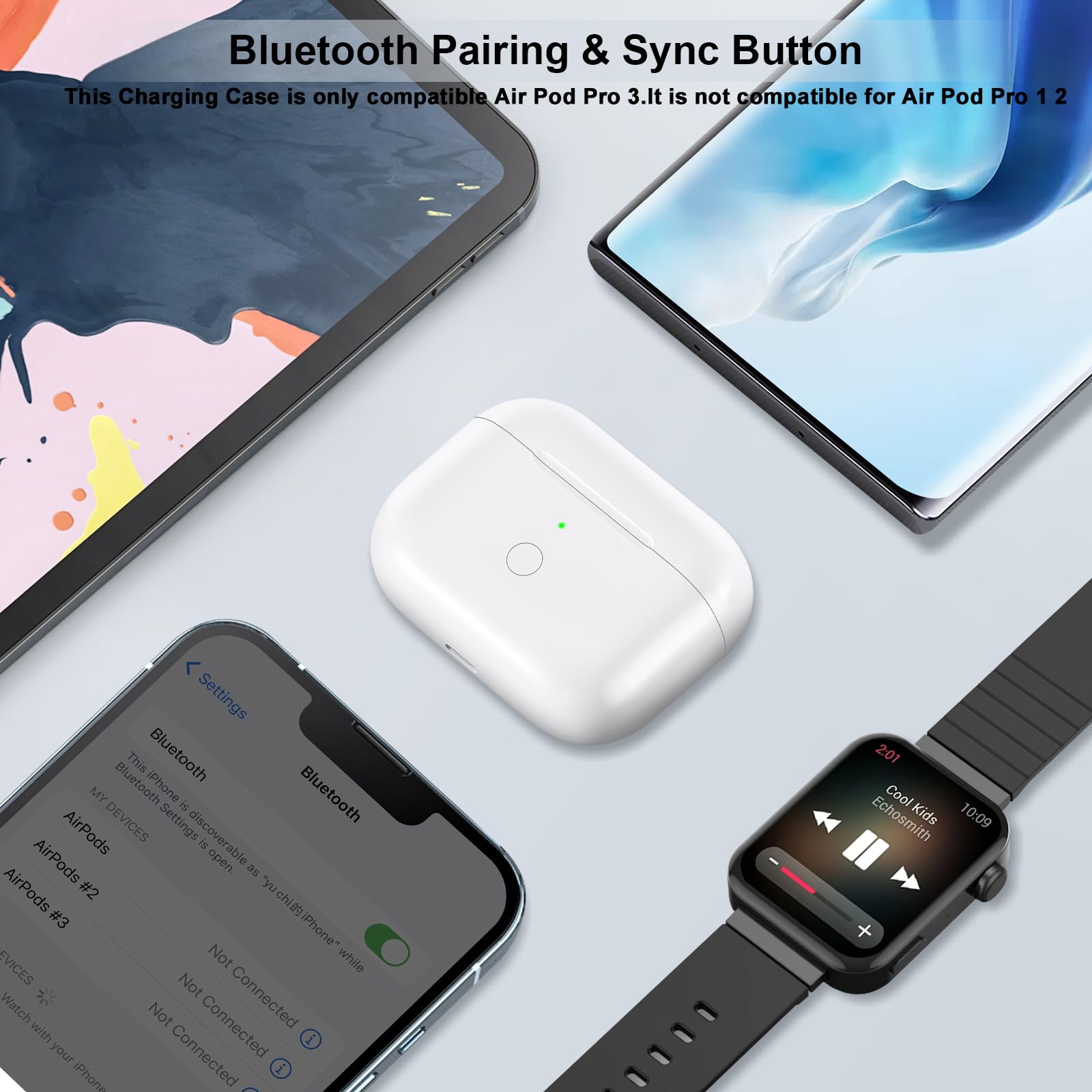 Amazon.com: Wireless Charging Case Compatible with AirPod Pro 3
