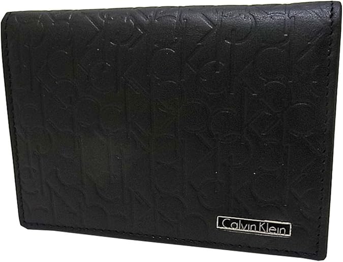 Amazon カルバンクライン Calvin Klein 74286 ブラック ロゴ型押し カードケース 名刺入れ メンズ 並行輸入品 Calvin Klein カルバンクライン 名刺入れ