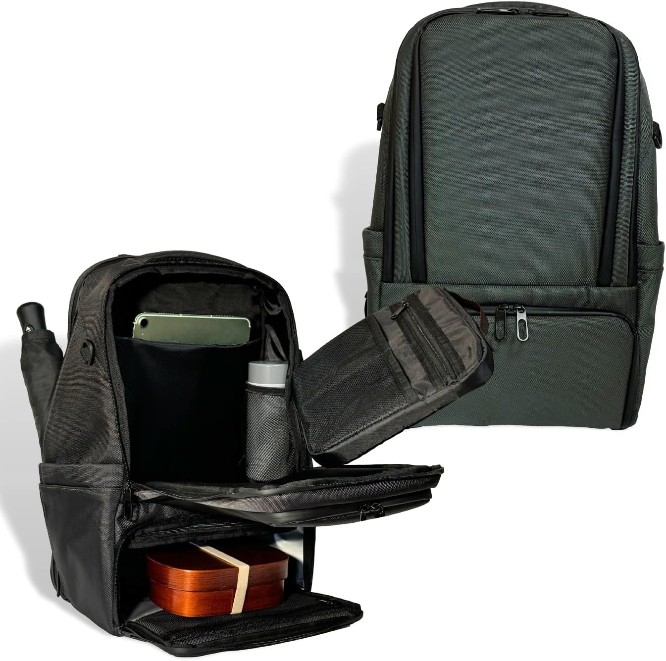 廃盤・希少ポーター タンカー 3way 2層 ブリーフ リュック グリーン系