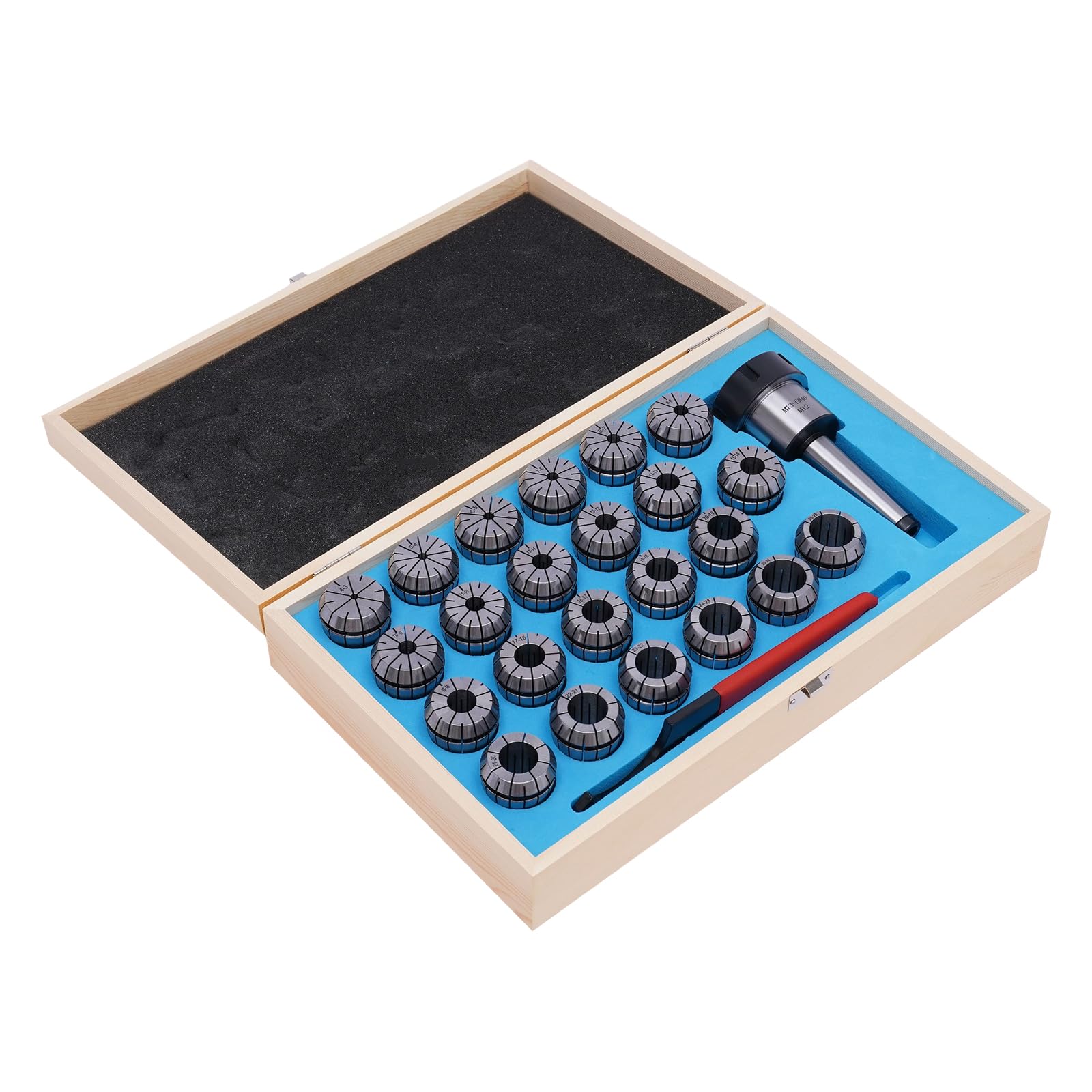 ER40 spantangenset 23-dlg. 4-26 mm spantanghouder MK3 met sleutel en
