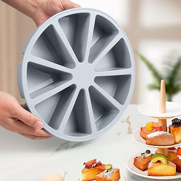 Silicone Cake Baking Mold, Triangle Shaped, Easy Release, Portion Mold For Mousse, Candy, Cake, Pizza, Beginner Friendly, Portioning For Perfect Slices, 10.43x1.97 Inches