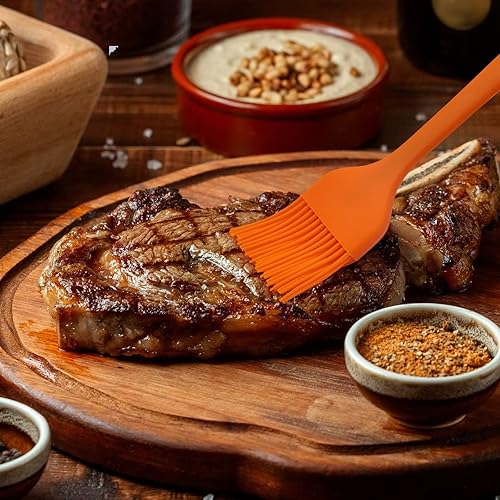 Miniatura 4 de Medoca Paquete de 4 cepillos de repostería de silicona, resistentes al calor, cerdas suaves y flexibles, cepillos de alimentos para cocinar,