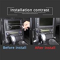 Vista 4 de PIUGILH Cubierta del marco del panel del interruptor del aire acondicionado del coche para Corvette C6 Z06 ZR1 2005-2013 accesorios, cubierta