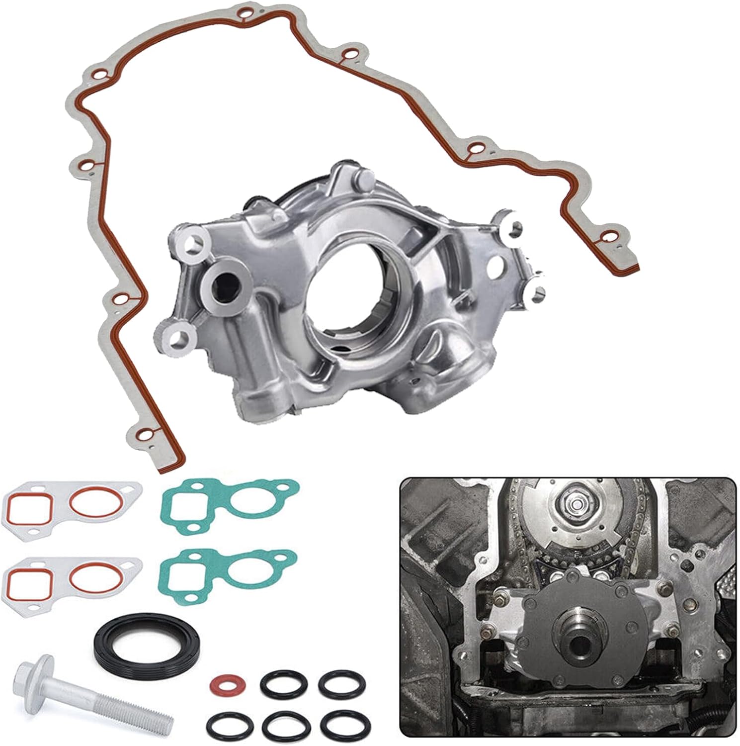 TepHnf M295HV LS High Volume Oil Pump change Kit for GM
