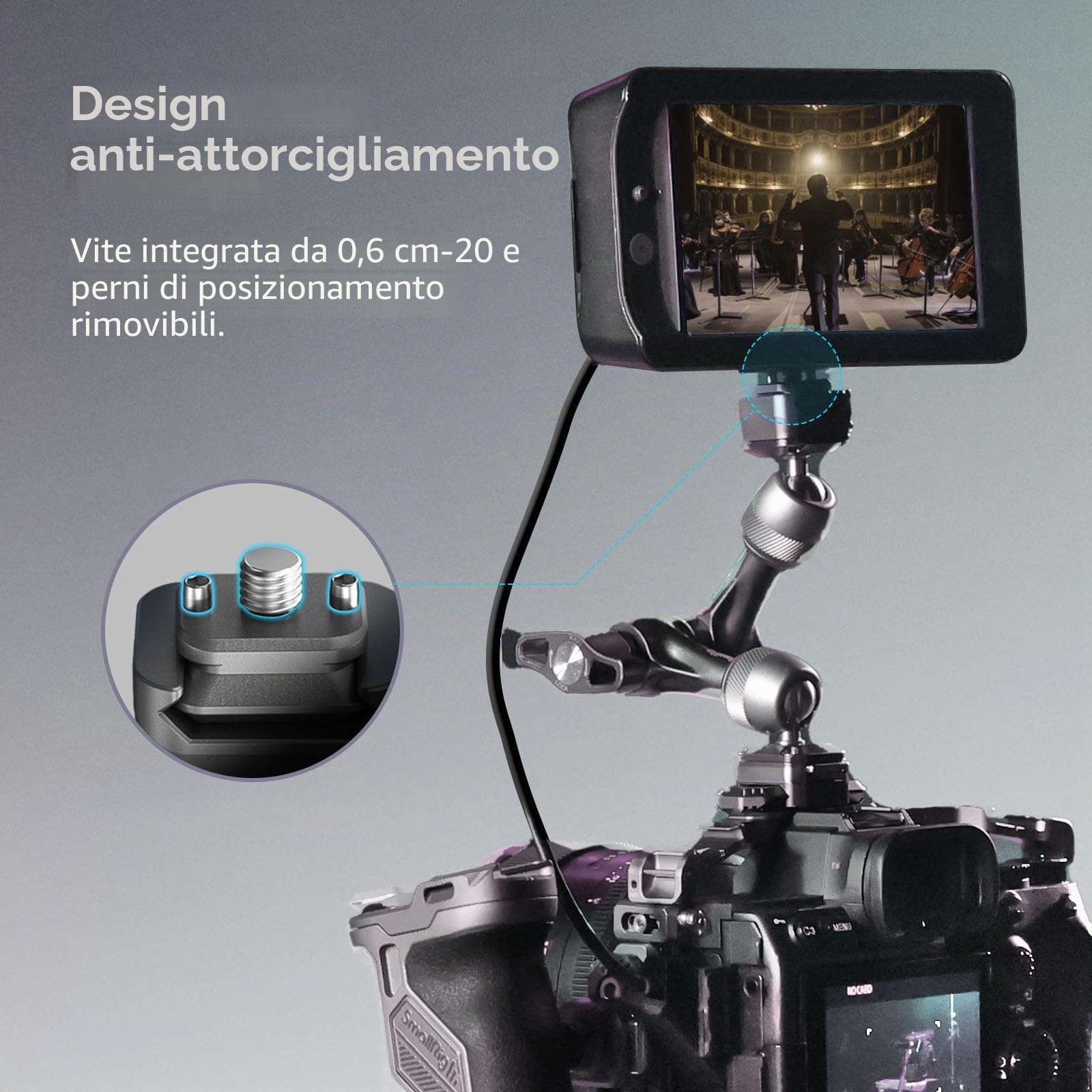 SMALLRIG Magic Arm Rosetta 11" QR H21 3kg-4489