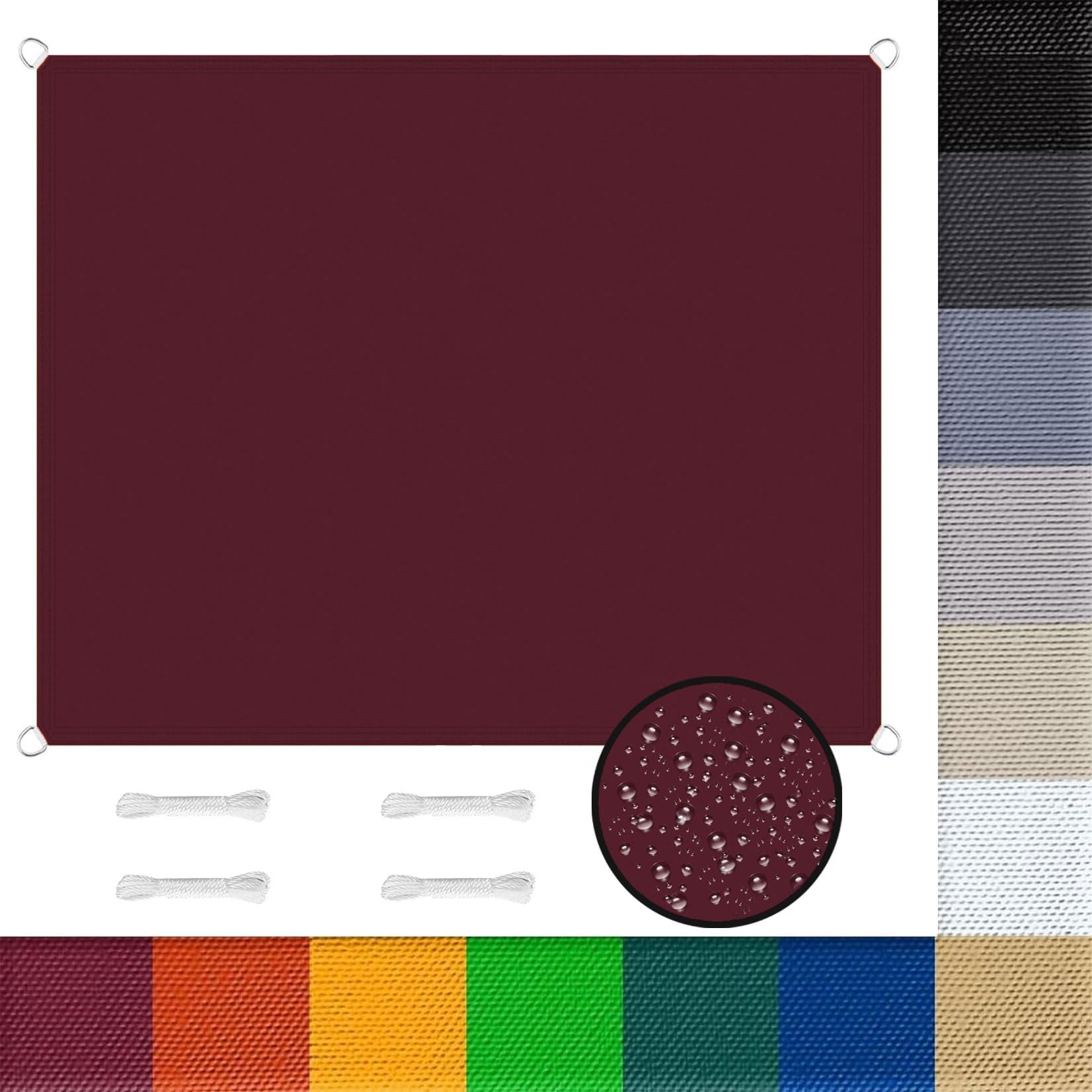 Voile d'ombrage terrasse 2x3.5m pour sublimer votre repas de jardin